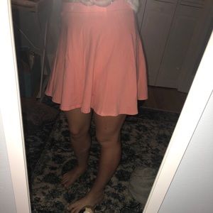 Forever 21 coral skater skirt!